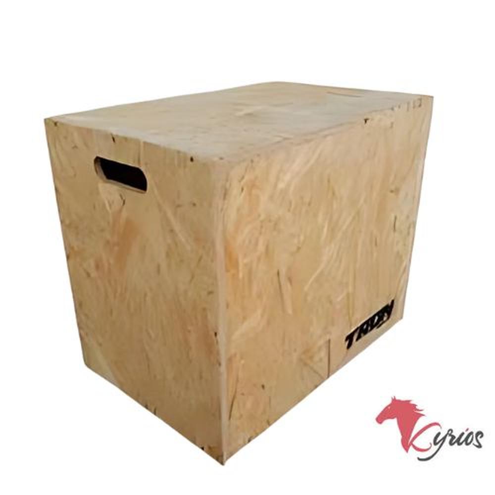 CAJA CROSSFIT DE MADERA DE MATERIAL OSB COLOR MADERA