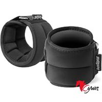 MUÑEQUERA Y TOBILLERA DE PESO IMPORTADA DE1 KG O 1000 GR NEGRO