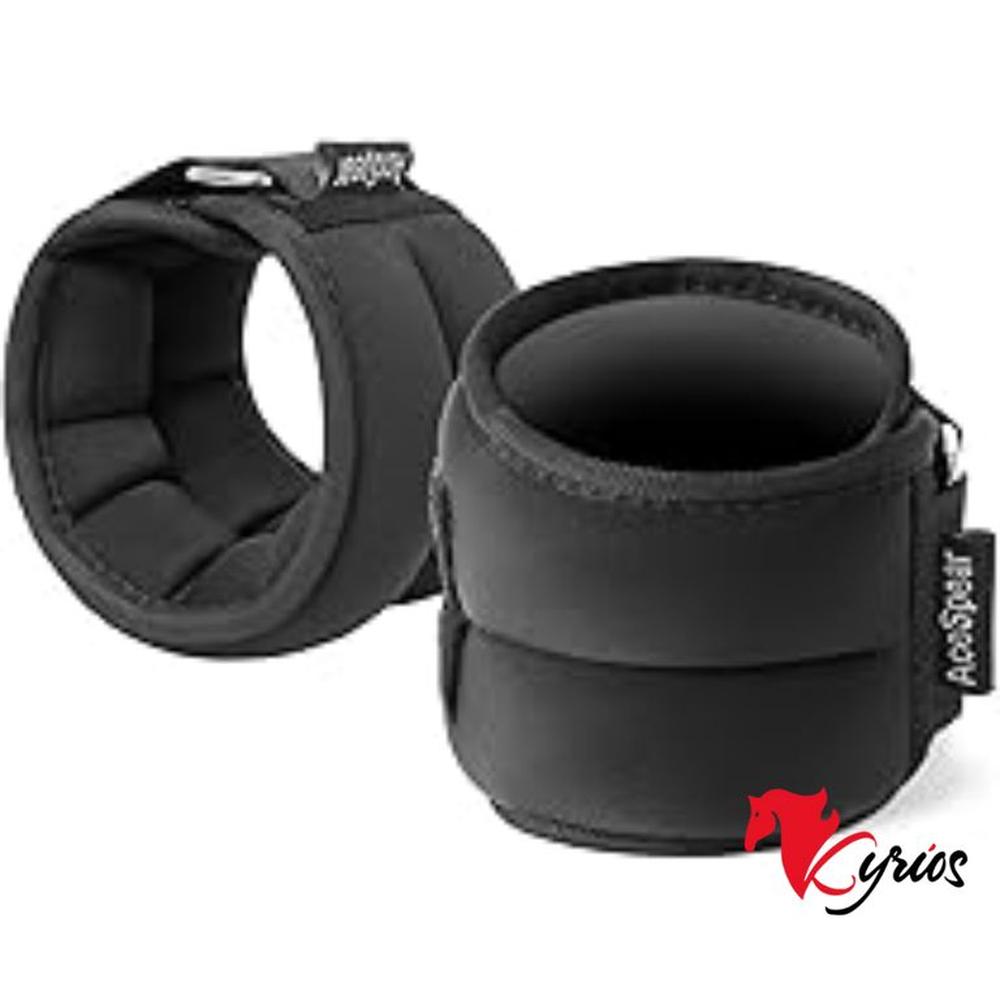 MUÑEQUERA Y TOBILLERA DE PESO IMPORTADA DE1 KG O 1000 GR NEGRO