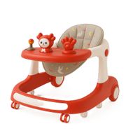 Andador / Caminador Multifuncional con Mesa de Juegos Rojo