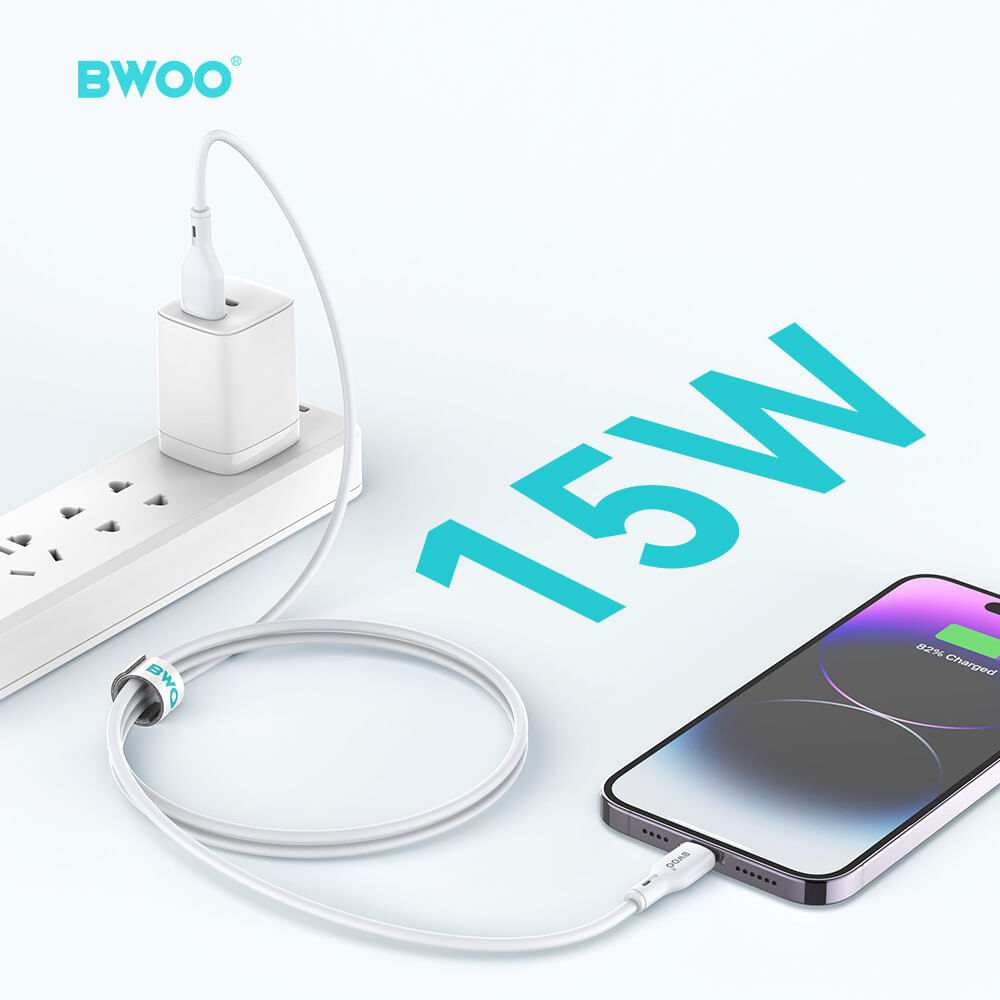 CABLE DE DATOS 15W USB A LIGHTNING X286L BWOO