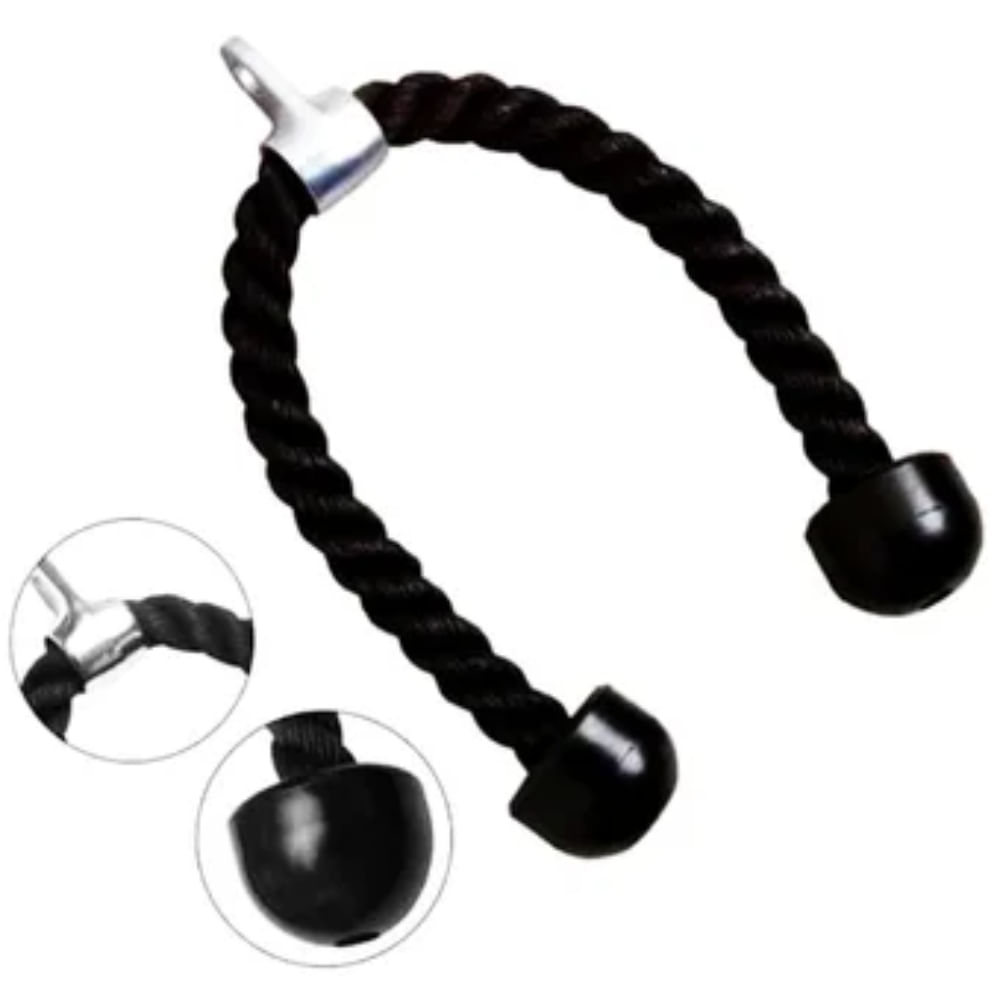 Soga para Polea Triceps Gym Negro