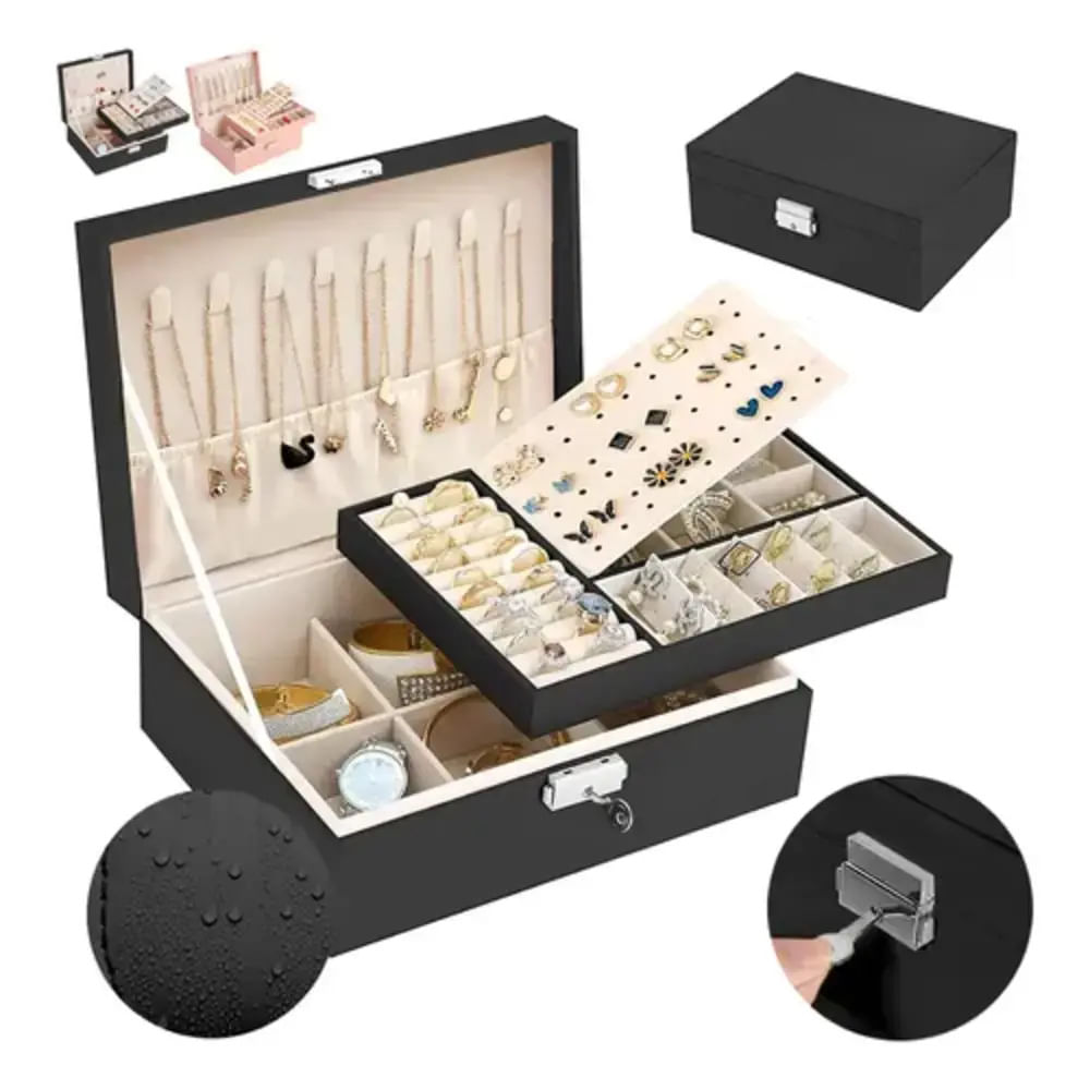 Porta Joyero Doble Nivel