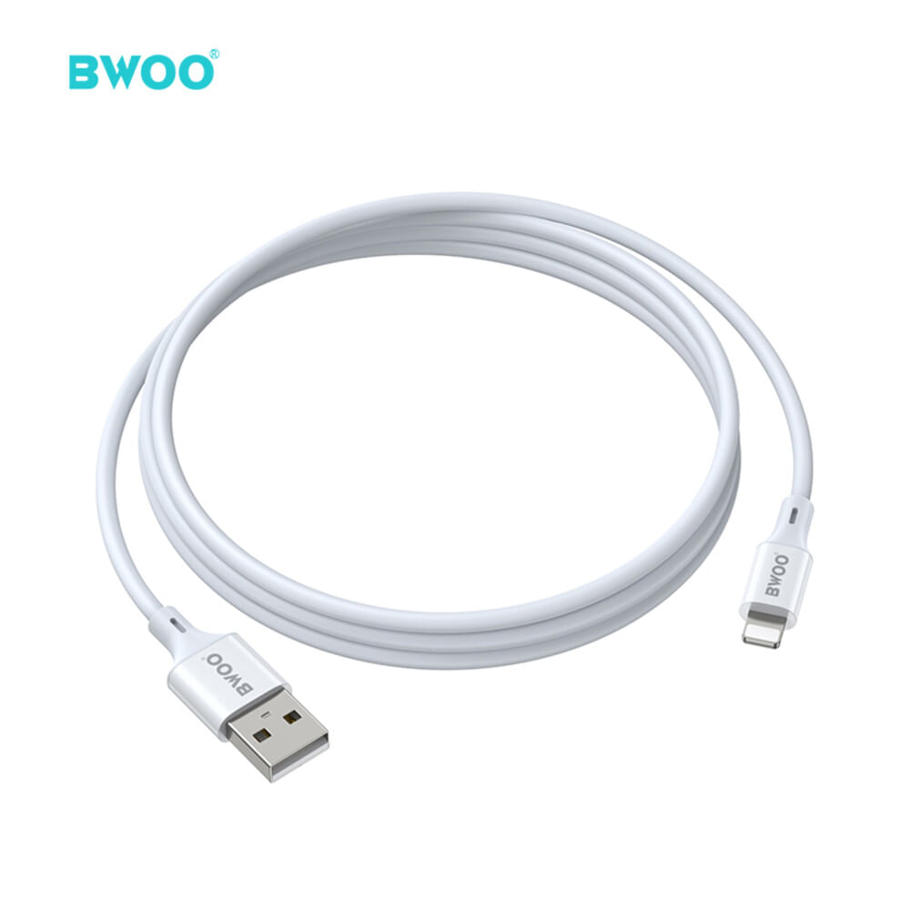 CABLE DE DATOS USB A LIGHTNING NIQUELADO DE ALTA RESISTENCIA 1M X281L BWOO