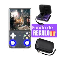Consola de Videojuegos Portátil Retro R36 Ultra HD Negro Funda Gratis