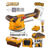 Ventosa Vibradora para Cerámica Mayólica Ingco 20V 130MM 1 Batería con Cargador CTVLI20015