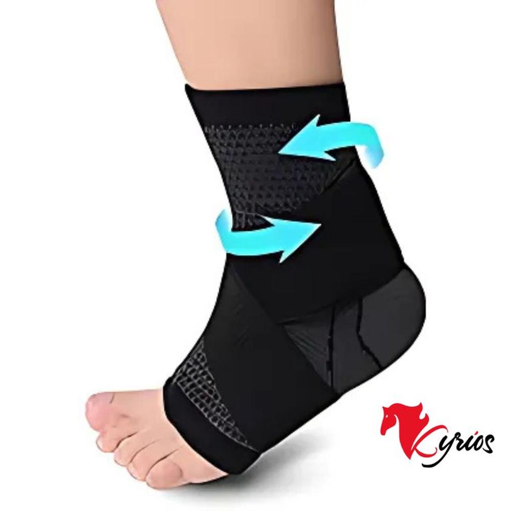 TOBILLERA NEGRA CON BANDAS AJUSTABLES PARA DOLOR 1 UND