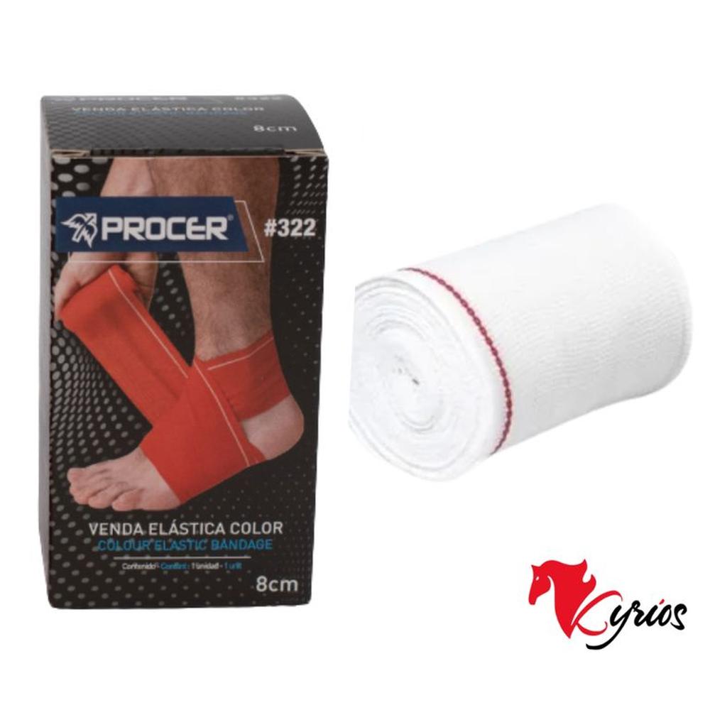 VENDAS DEPORTIVAS DE PROTECCION DE 9 CM X 3 MTS COLOR BLANCO