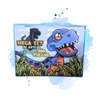 Pack Arte Escolar 2.0 Modelo Dino para Niños de 168 piezas
