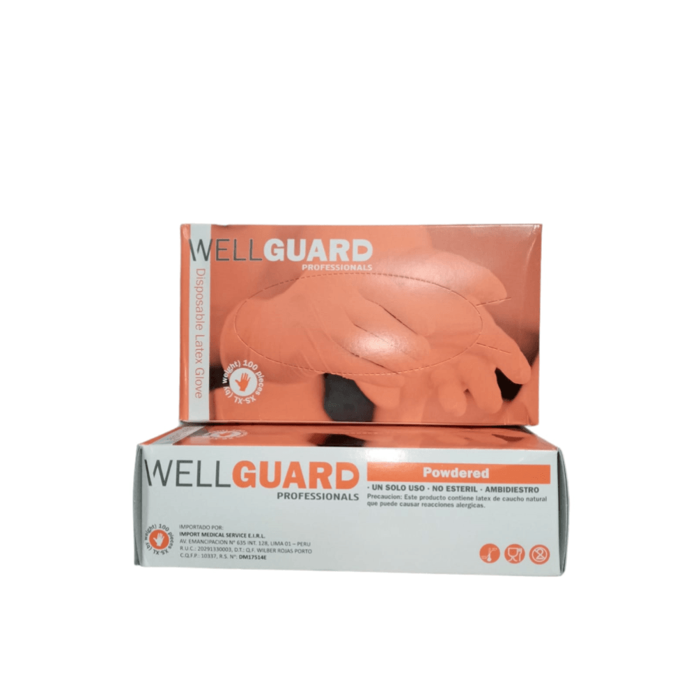 Guantes Latex WellGuard Talla S