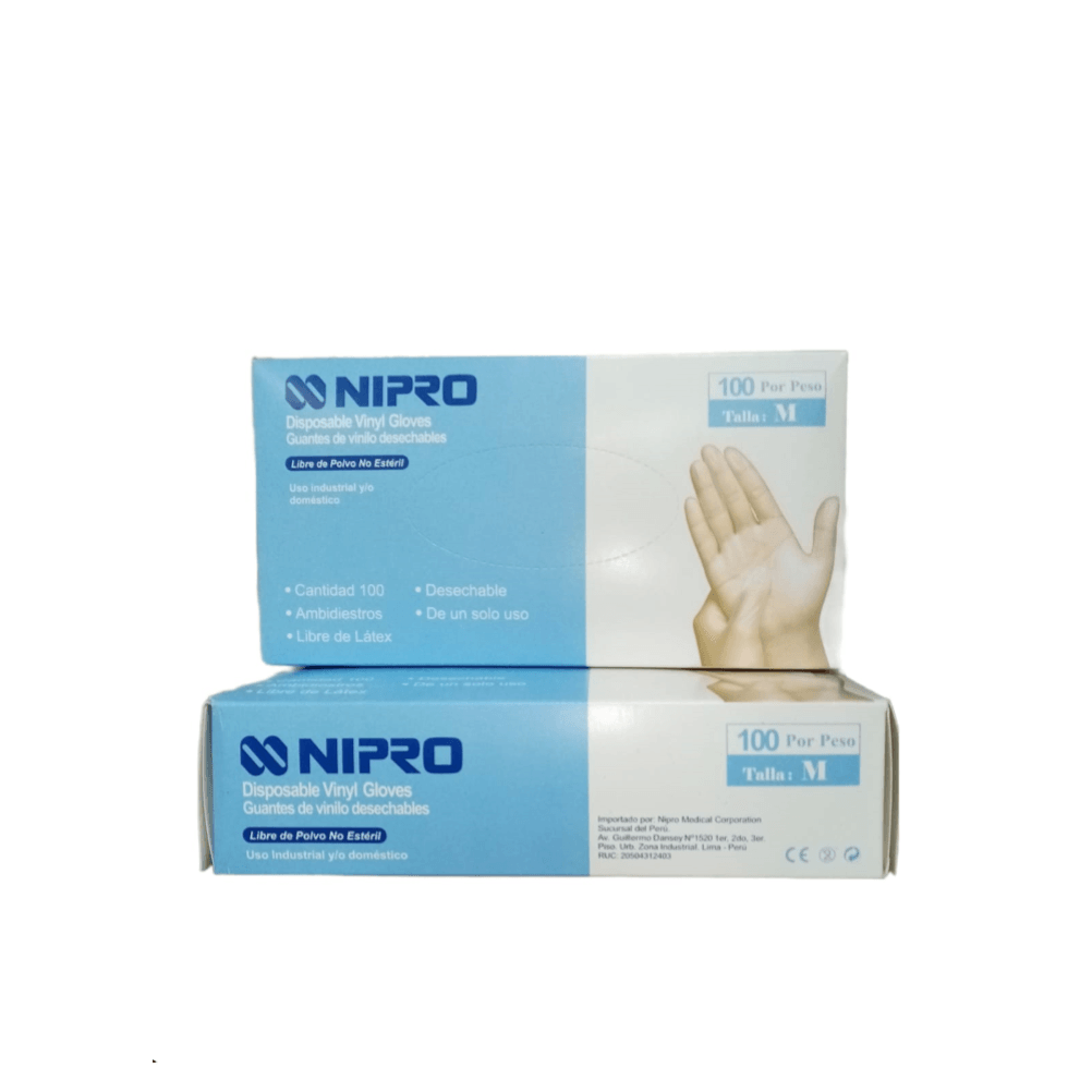 Guantes Vinilo NIPRO Talla M
