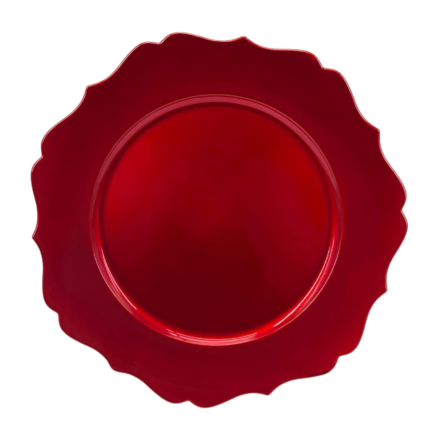 Plato De Sitio Romantico Rojo 33 Cm