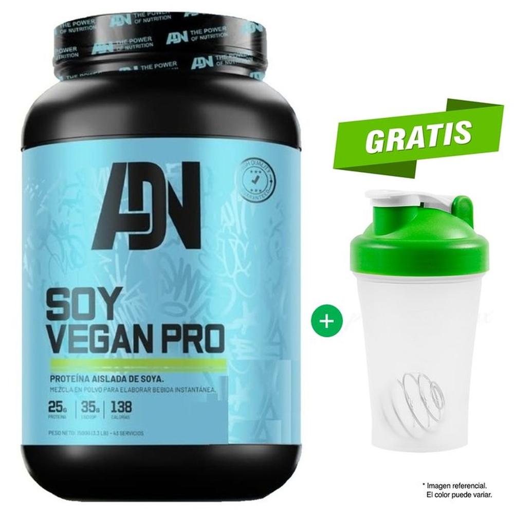 PROTEÍNA SOY VEGAN 1.5 KG CHOCOLATE ADN NUTRITION MÁS OBSEQUIO PROTEÍNA SOY VEGAN 1.5 KG CHOCOLATE ADN NUTRITION MÁS OBSEQUIO