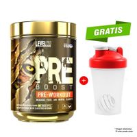 Level Pro Pre- Entreno Pre Boost 352 gr Green Apple + Shaker