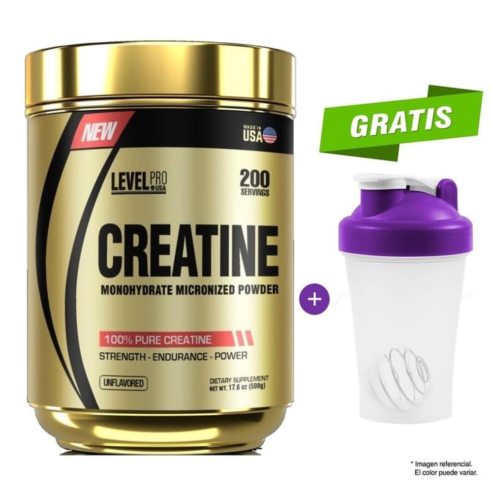 CREATINA MICRONIZADA 500 GRAMOS LEVEL PRO CREATINA MICRONIZADA 500 GRAMOS LEVEL PRO