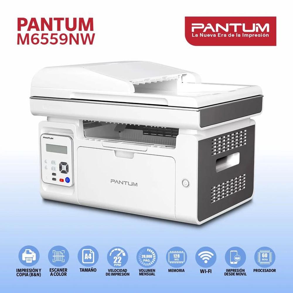 Impresora PANTUM Multifuncional Laser Monocromatica M6559NW Wi-fi Impresora PANTUM Multifuncional Laser Monocromatica M6559NW Wi-fi