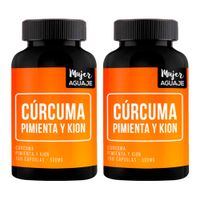 Cúrcuma, Pimienta y Kion 500 mg Mujer Aguaje Pack x 2
