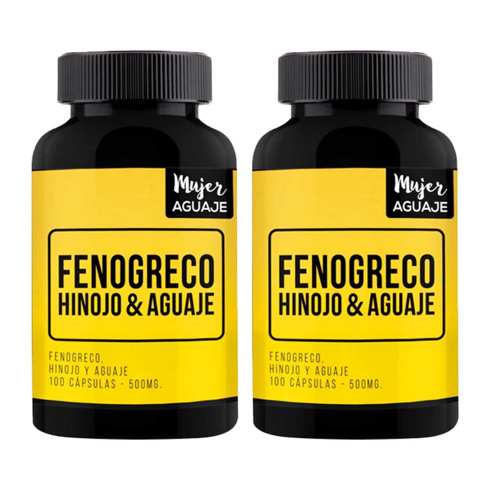 Fenogreco, Hinojo y Aguaje 500 mg Mujer Aguaje Pack x 2 Fenogreco, Hinojo y Aguaje 500 mg Mujer Aguaje Pack x 2