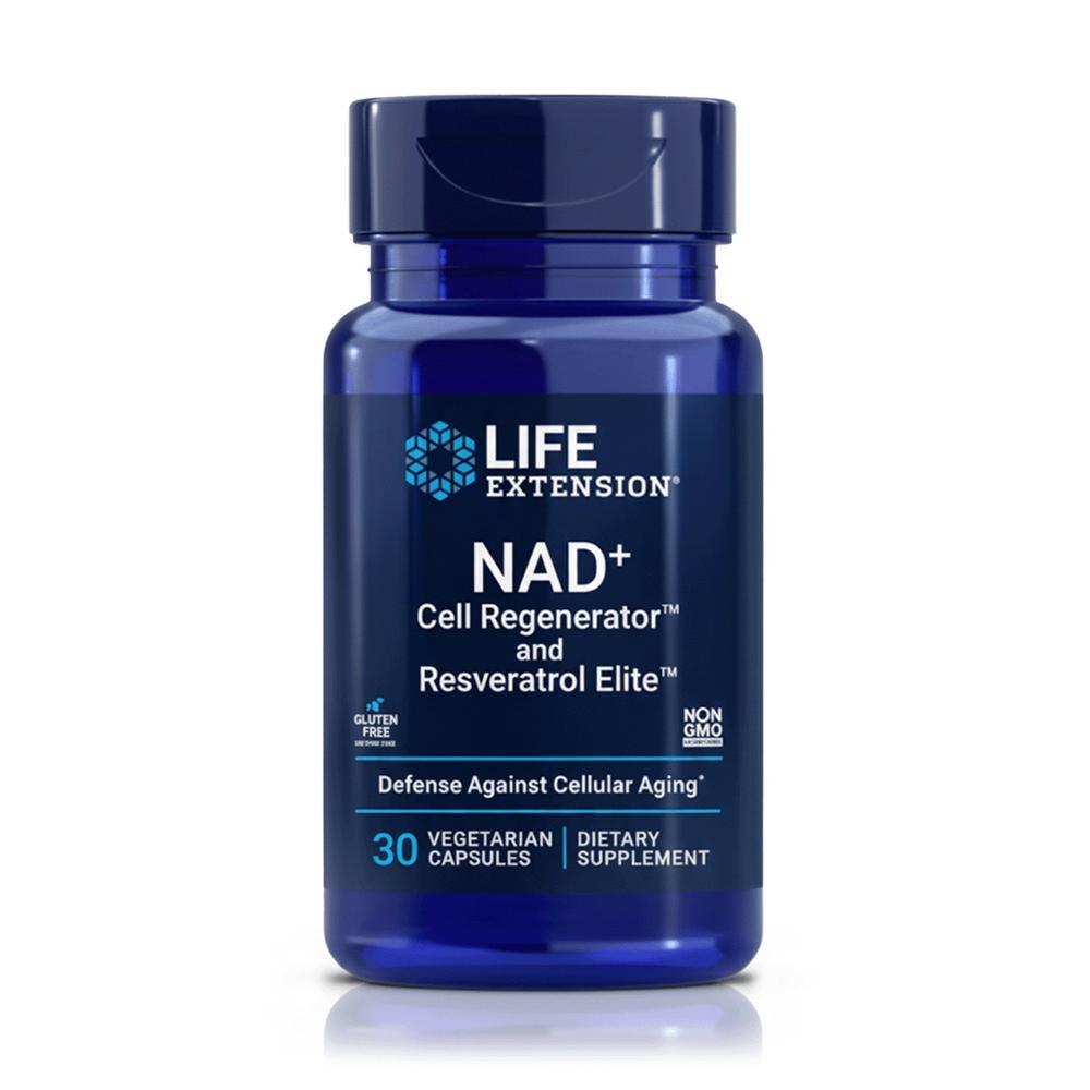 NAD+ Regenerador Celular + Resveratrol 300mg (30 cápsulas) – Life Extension NAD+ Regenerador Celular + Resveratrol 300mg (30 cápsulas) – Life Extension