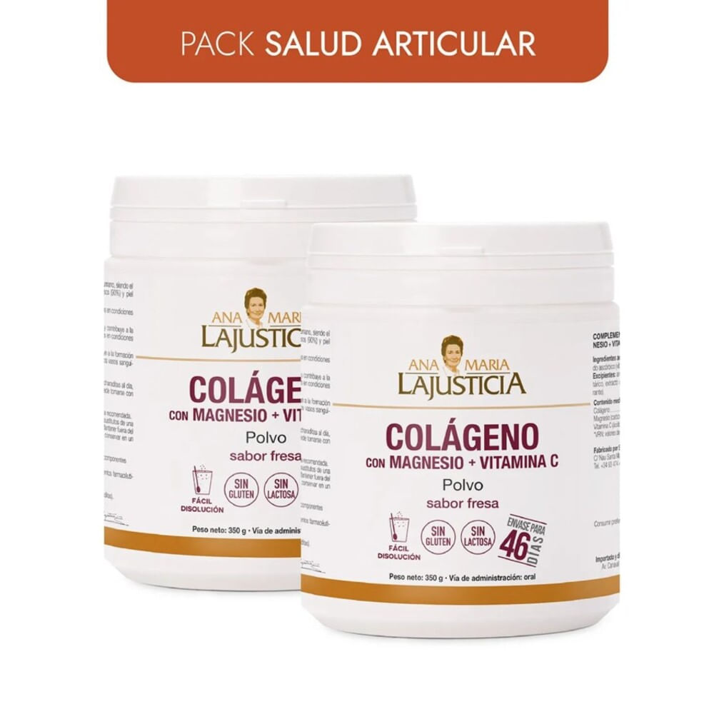 PACK SALUD ARTICULAR 2 COLÁGENO CON MAGNESIO Y VITAMINA C Presentación en Polvo PACK SALUD ARTICULAR 2 COLÁGENO CON MAGNESIO Y VITAMINA C Presentación en Polvo