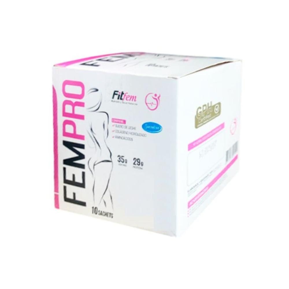 PROTEÍNA FEMPRO Caja 10 Unid FITFEM VAINILLA MÁS SHAKER PROTEÍNA FEMPRO Caja 10 Unid FITFEM VAINILLA MÁS SHAKER