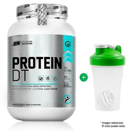 PROTEÍNA PROTEIN DT 1.5 KG VAINILLA MÁS SHAKER