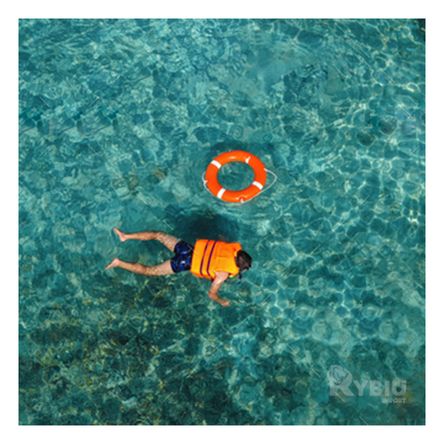 Chaleco Salvavidas Resistente al Agua Anaranjado en Talla XL