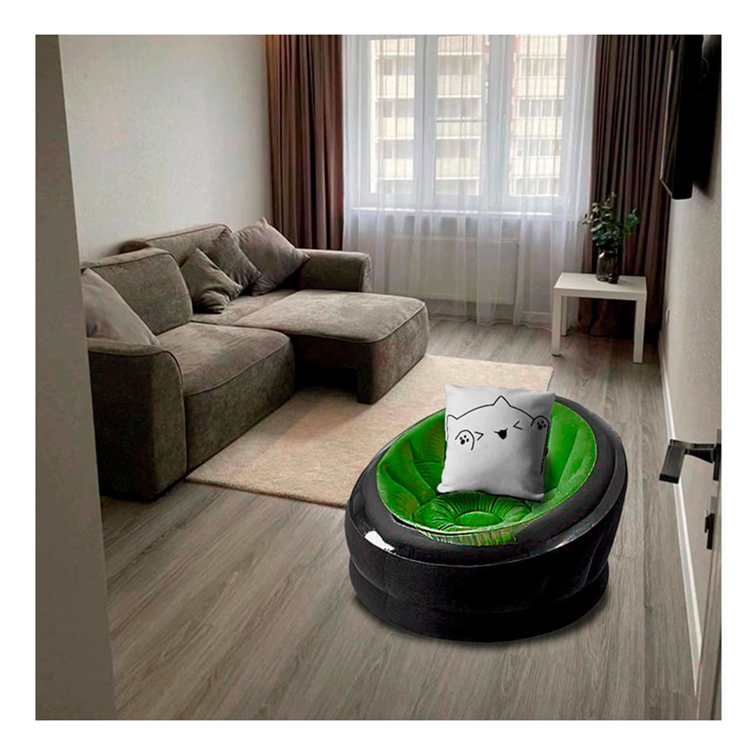 Sofa Comodo y Transportable de Color Verde