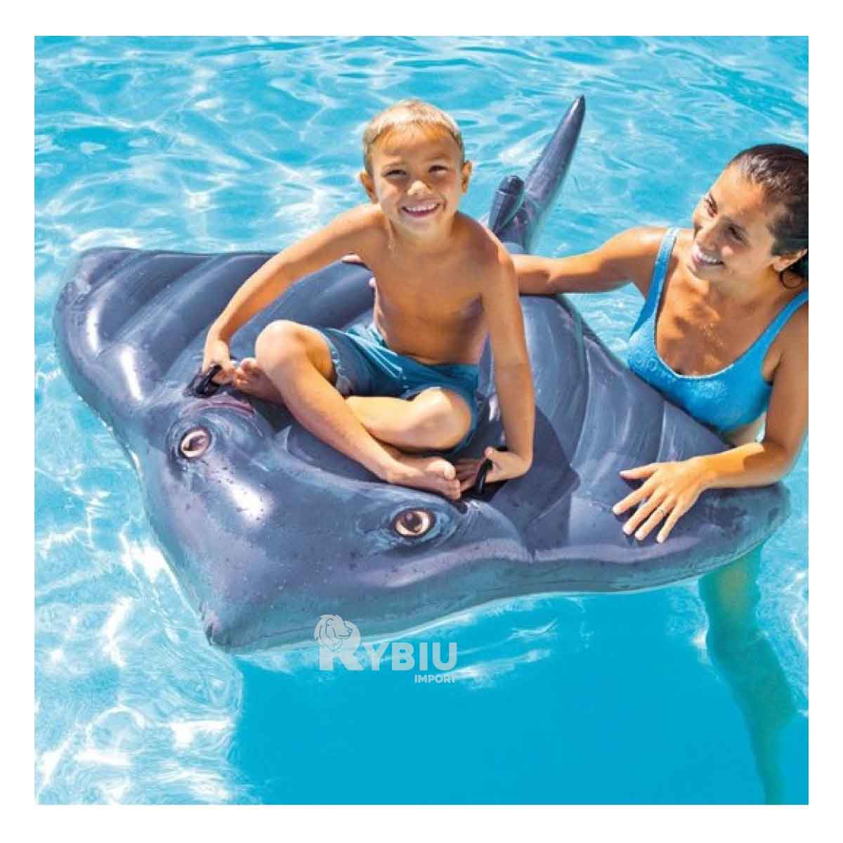 Flotador Funcional y Moderno de Color Azul Y+Papel de Regalo