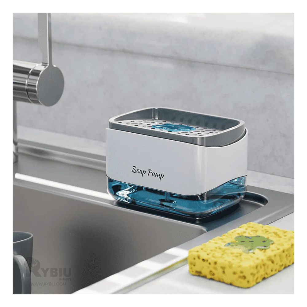 Dispensador de Jabon Liquido para Lavavajilla en Blanco Dispensador de Jabon Liquido para Lavavajilla en Blanco