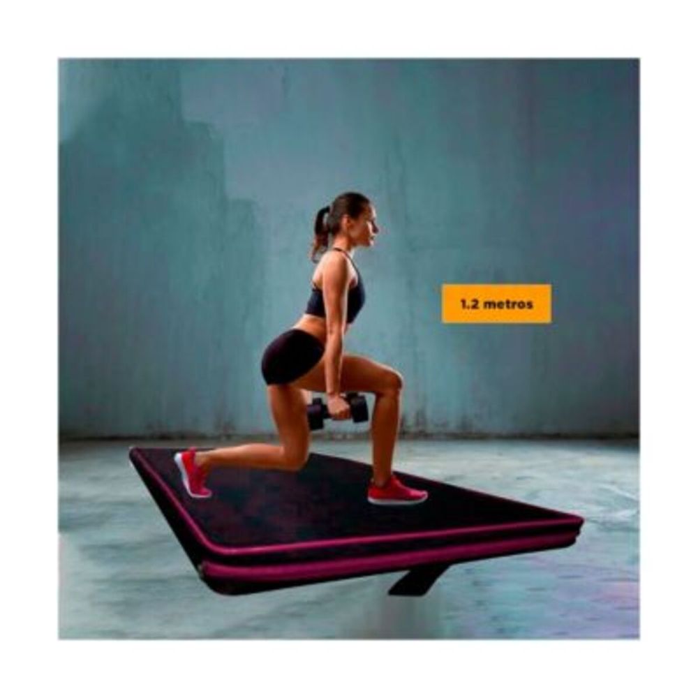 Colchoneta Fitness Talla M en Negra con Rosado Y+Agendita Colchoneta Fitness Talla M en Negra con Rosado Y+Agendita