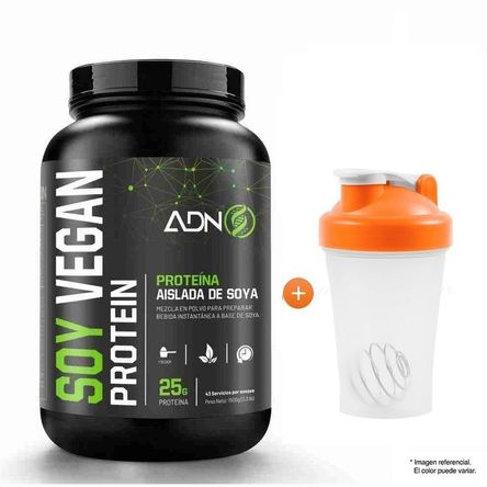 Proteína Adn Soy Vegan Protein 1.5 kg Chocolate Shaker