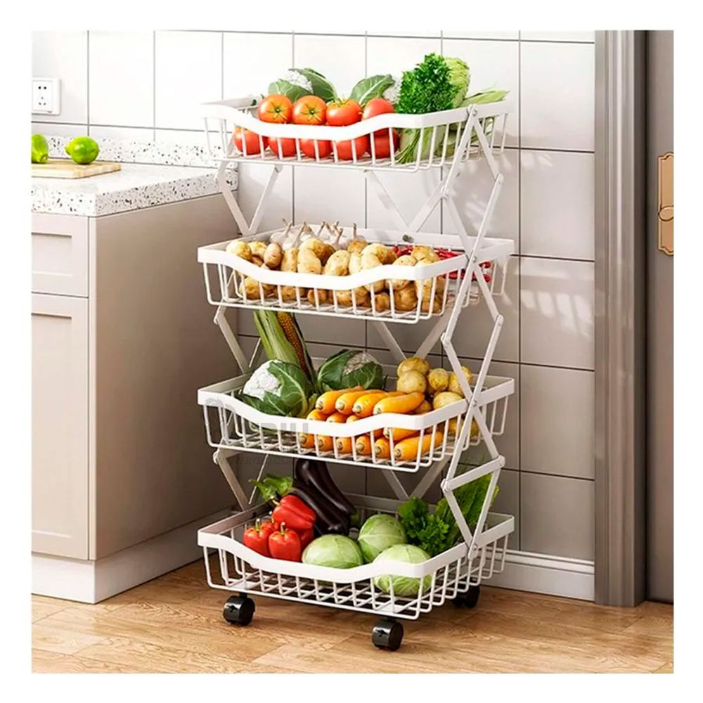 Verdulero con Ruedas Blanco Y+Stickers Verdulero con Ruedas Blanco Y+Stickers