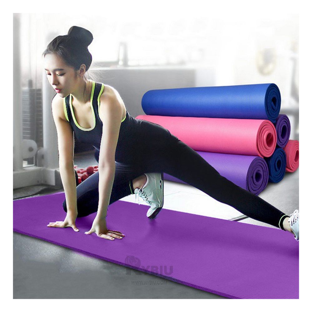 Mat Colchoneta de Fitness de Color Lila Y+Papel de Regalo Mat Colchoneta de Fitness de Color Lila Y+Papel de Regalo