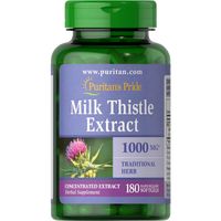 Cardo de leche extracto Puritans Pride 180 cápsulas blandas de 1,000 mg