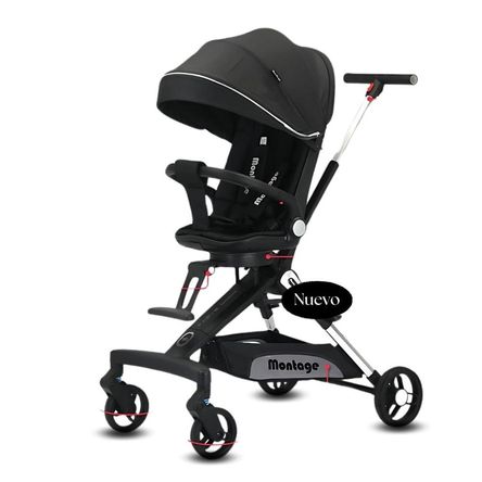 Coche Paseo ebaby Minako II de Lujo Negro Coche Paseo ebaby Minako II de Lujo Negro