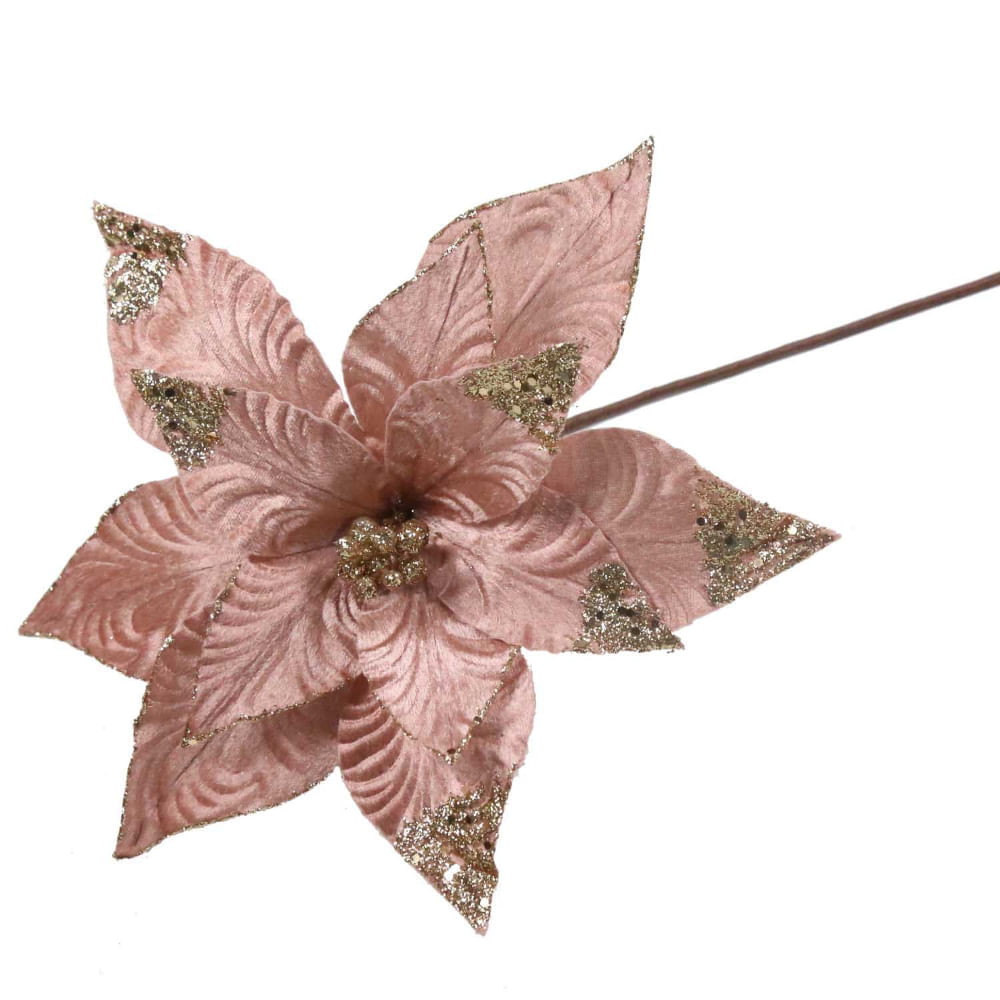 Poinsettia Rosada 44 Cm