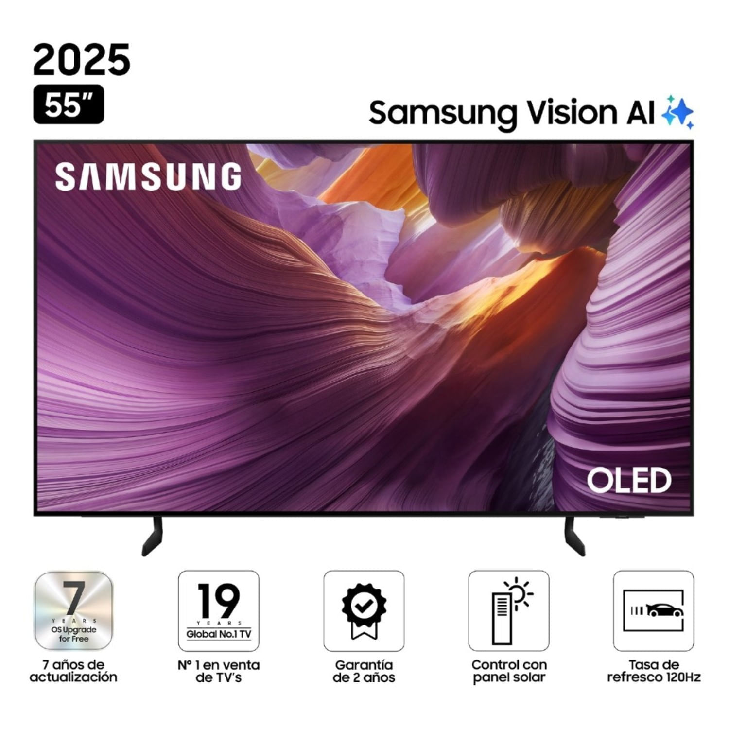 Televisor Samsung 55"" S85F Vision AI Smart TV (2025) OLED Tizen 8.0 UHD 4K