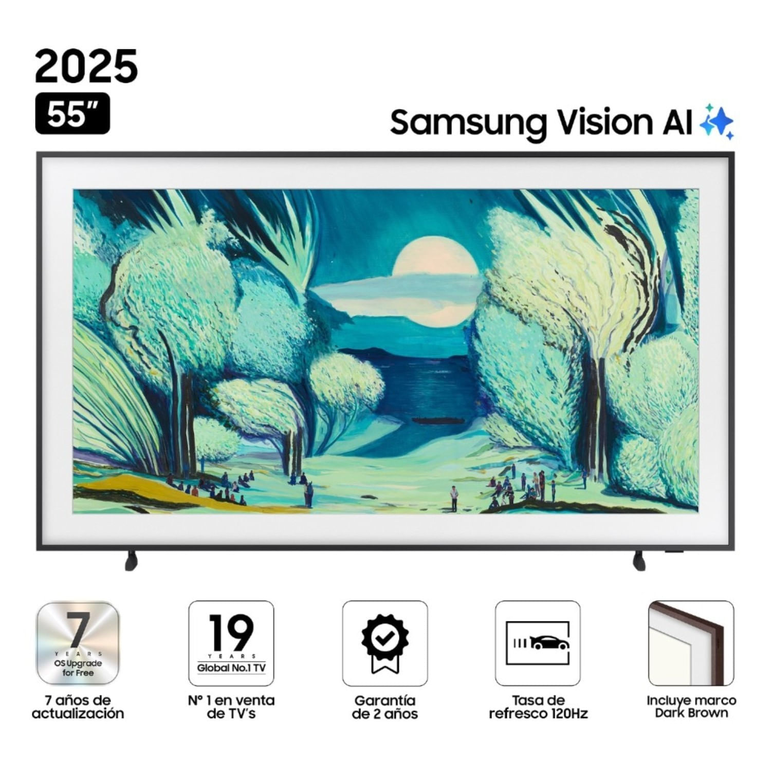Televisor Samsung F-QN55LS03F-01 55"" The Frame LS03F Vision AI Smart TV (2025)