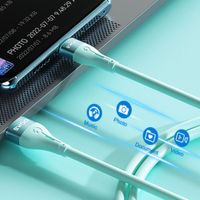 CABLE DE DATOS MINIMALISTA DE SILICONA USB A MICRO USB 1MT X280V BWOO