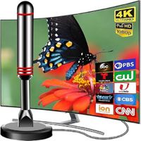 Antena Para Tv Smart HD Amplificada Interior 5m USB