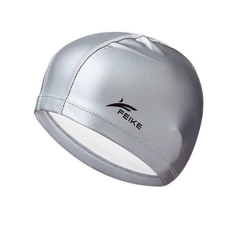 Gorro para Natacion de PU elastico gris