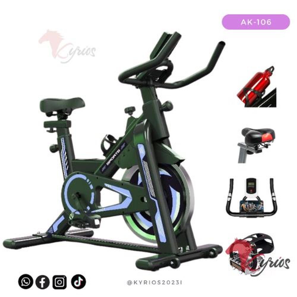 Bicicleta Estacionaria Para Entrenamiento Color Verde