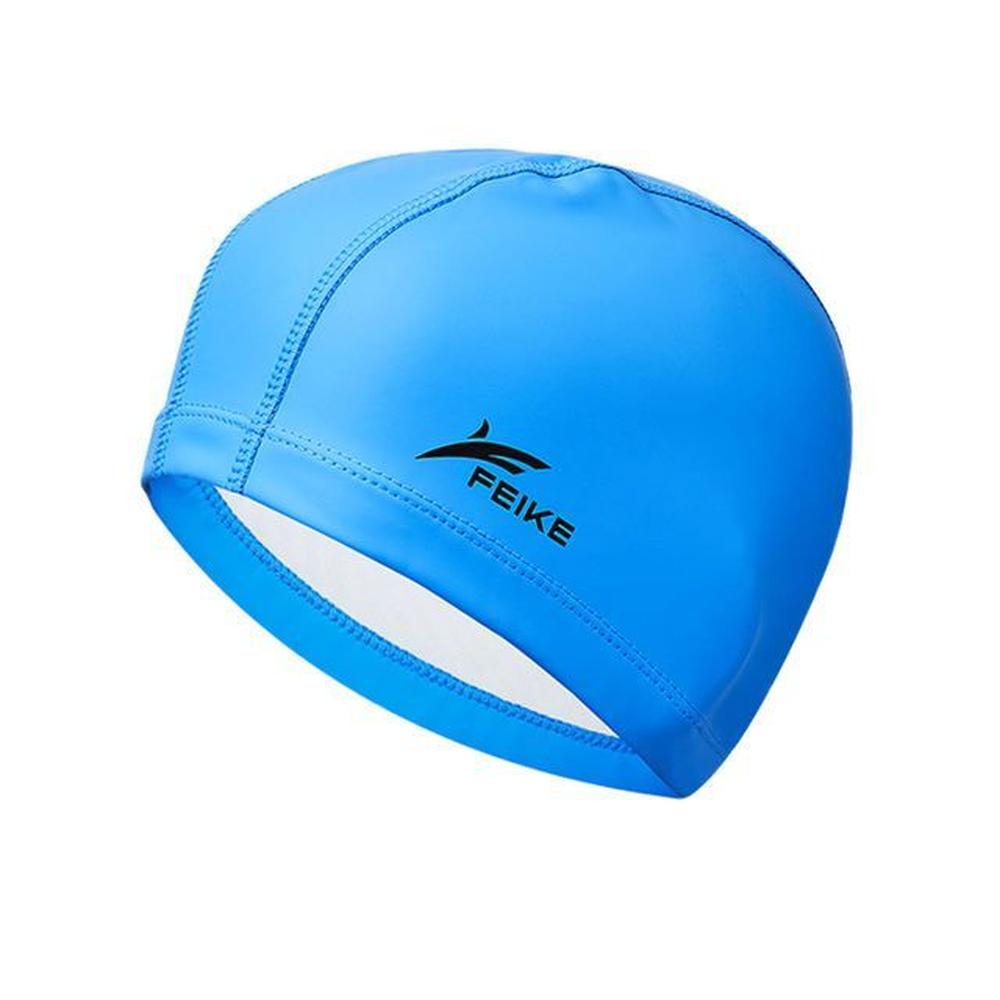 Gorro para Natacion de PU elastico azul Gorro para Natacion de PU elastico azul