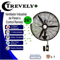 Ventilador Industrial de Pared TREVELY 26  VT-27C Control Remoto