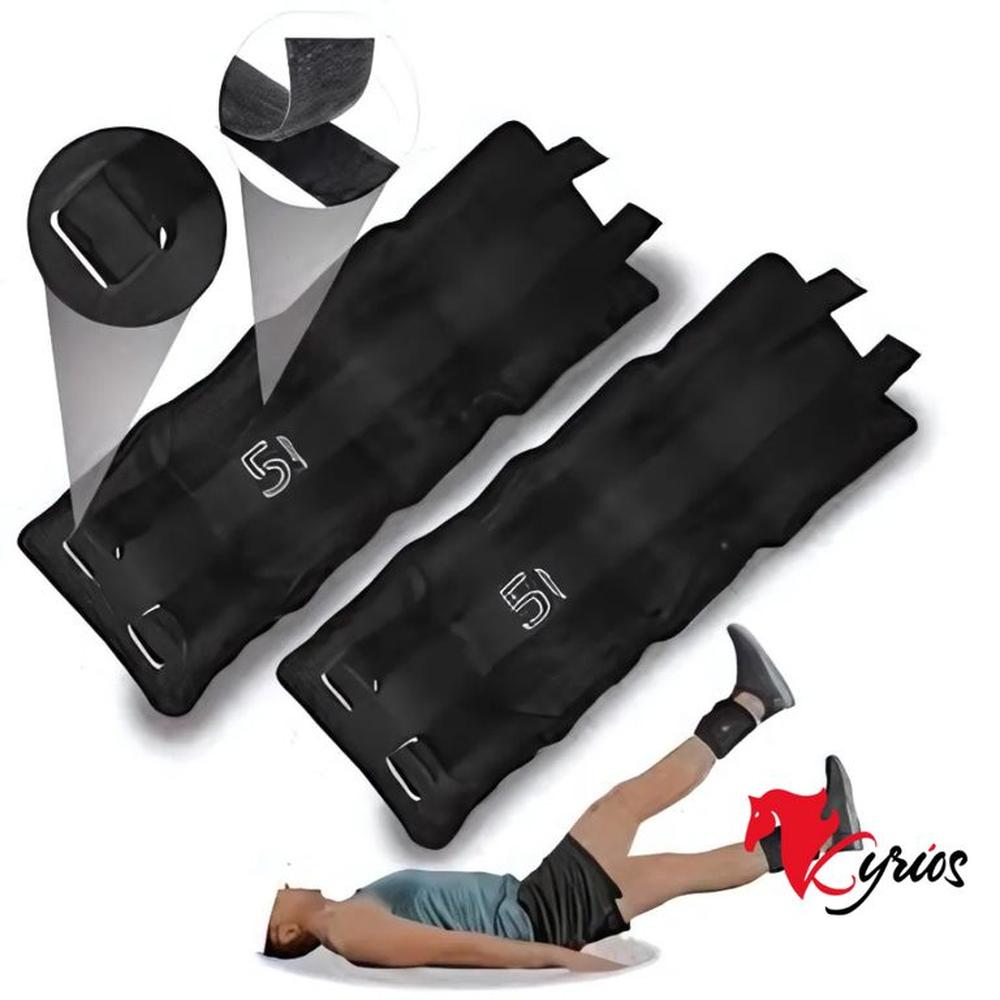 PAR DE TOBILLERAS DE 5 KG PARA ENTRENAMIENTO