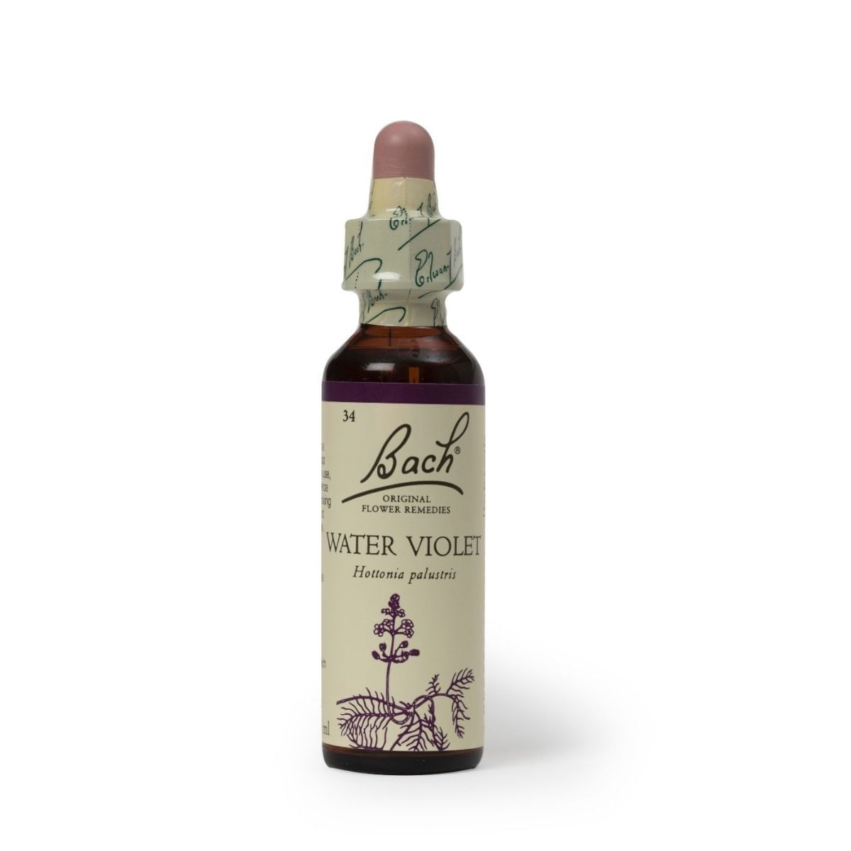 Esencia de Flores de Bach Water Violet 20ml  para las Personas Reservadas y Solitarias.
