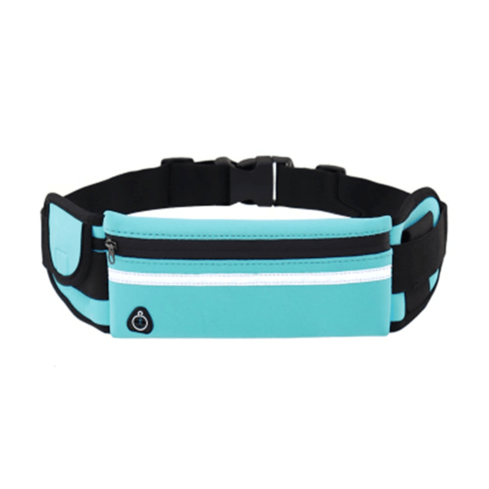 Riñonera Canguro Basica Ajustable Con Soporte Para Botella - TURQUESA