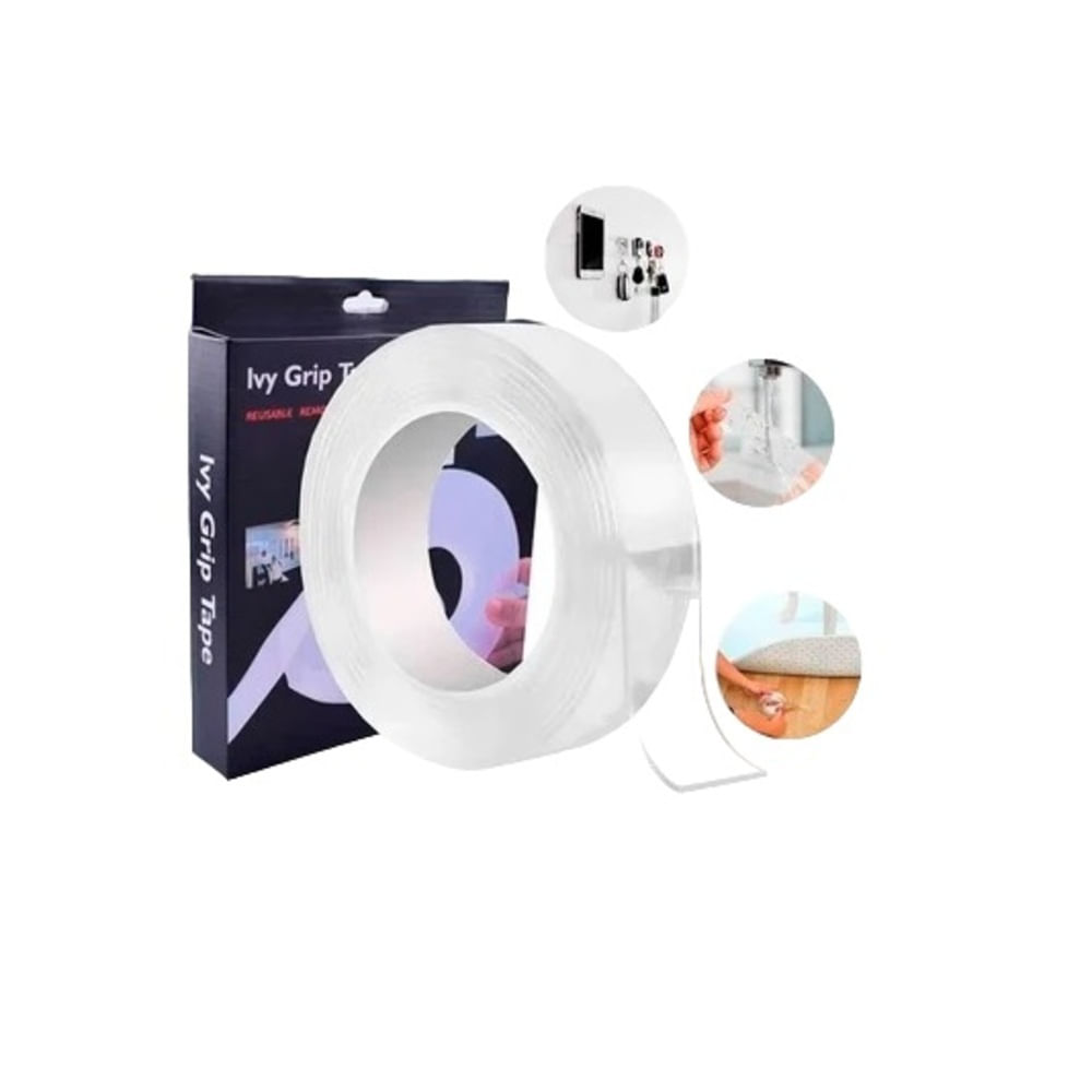 Cinta de 5 Metros Pu Autoadhesiva de Doble Cara Reutilizable X 2 Und