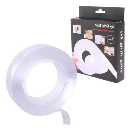 Cinta Silicona Doble Cara Super Adhesiva Delgada X 5 Metros Cinta Silicona Doble Cara Super Adhesiva Delgada X 5 Metros